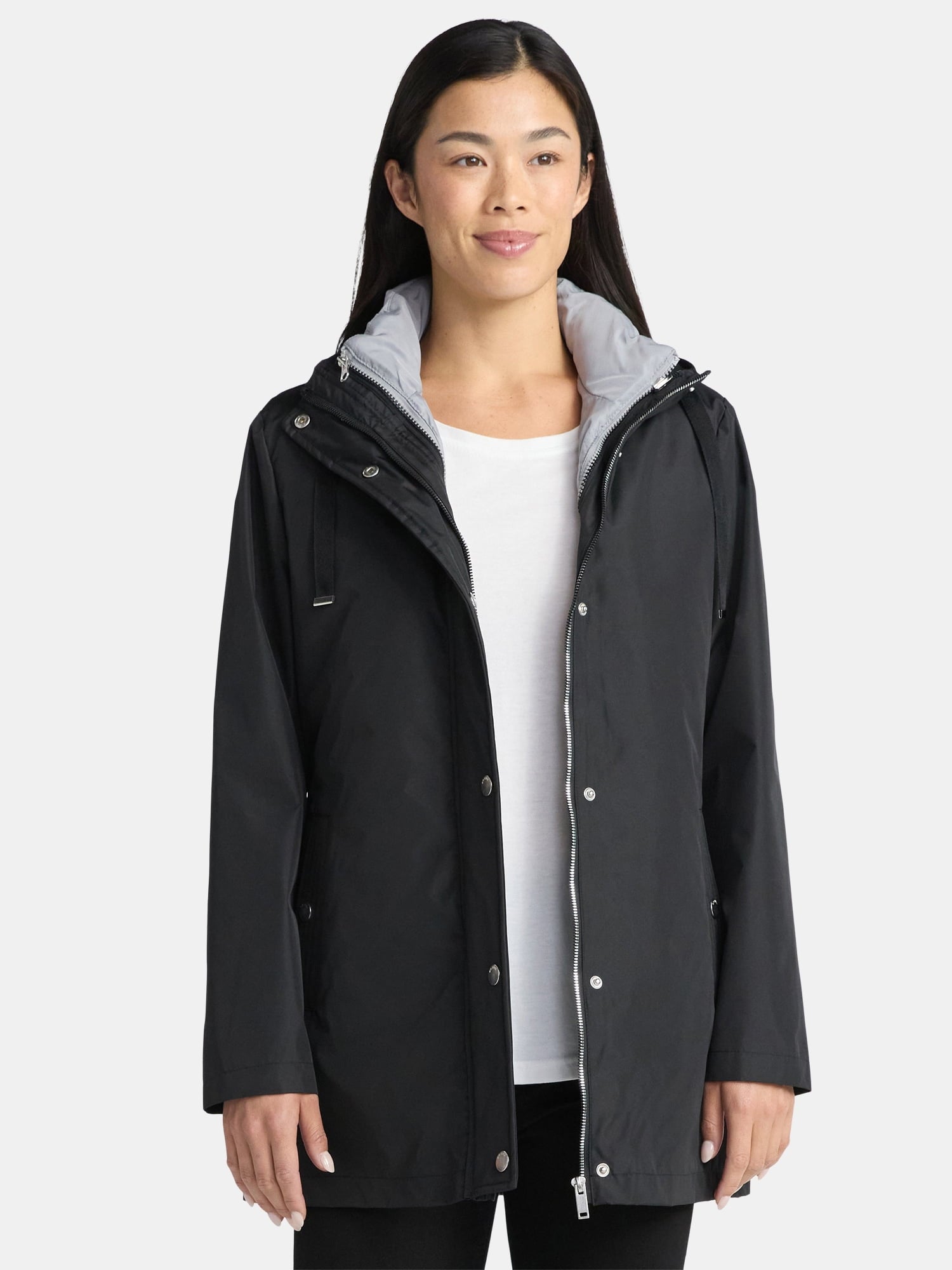 Big Chill Women's and Women's Plus 3 in 1 Systems Jacket with Hood, Sizes S-3X