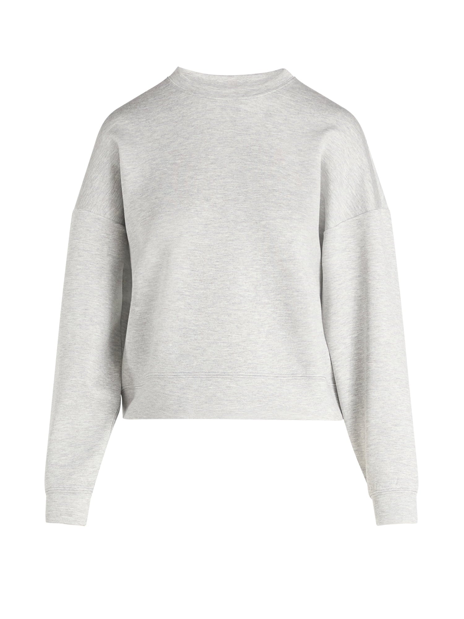 Scoop Women's and Women's Plus New Scubaknit Cropped Sweatshirt with Drop Sleeves, Sizes XS-4X