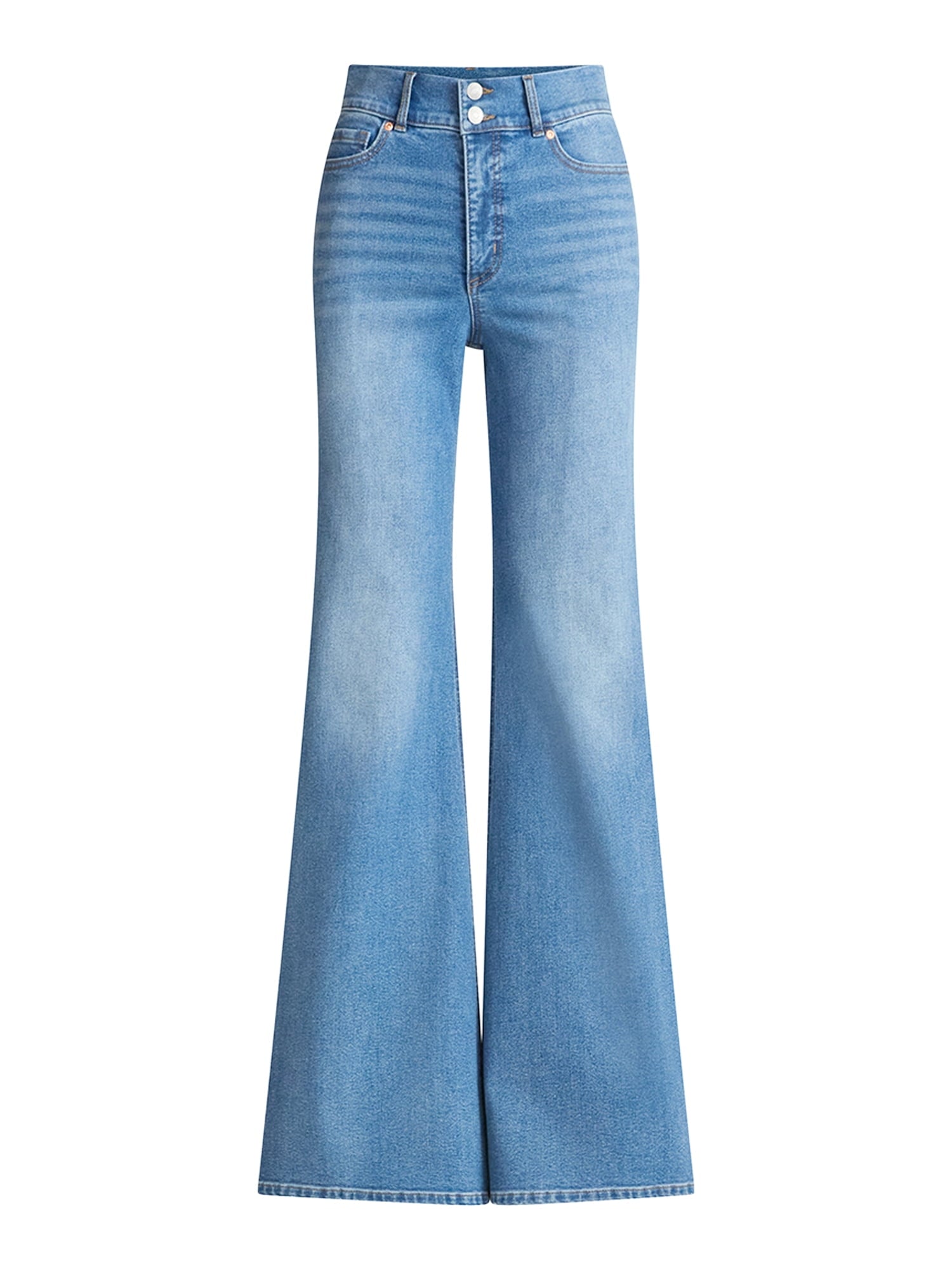 Sofia by Sofia Vergara Women's and Women's Plus Margot Wide Leg High Rise Jeans, 30.5" and 32.5" Inseams, Sizes 0-28